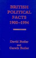 British Political Facts 1900-1994 0333526171 Book Cover