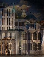 Night in the City Wide Ruled Composition Book: Cityscape Design for Nerdy Kids and Adults, 7.44 x 9.69 inches (18.9 x 24.61 cm), 200 pages 1722312920 Book Cover