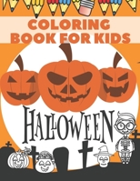 Halloween Coloring Book For Kids:: Fantasy Scary Skeleton Monster Ghost Witches B08KGT79PZ Book Cover