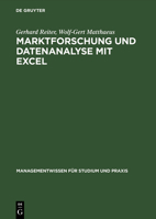 Marktforschung Und Datenanalyse Mit Excel 3486253948 Book Cover