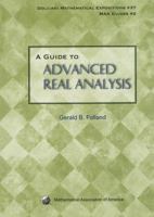 A Guide to Advanced Real Analysis 0883853434 Book Cover