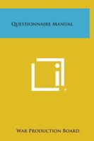Questionnaire Manual 1258610043 Book Cover