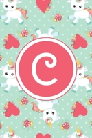 C: Monogrammed 2020 Weekly Planner For Women And Teen Girls - Cute Unicorn Hearts, January 2020 - December 2020 (6"x9") 1702053628 Book Cover