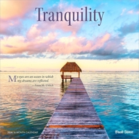 Tranquility 2026 12 X 24 Inch (Hanging) Monthly Square Wall Calendar Plastic-Free B0DYL55QZ3 Book Cover