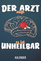 Kalender: 2020 A5 1 Woche 2 Seiten - 110 Seiten - Unheilbar Tischtennis (German Edition) 1655962507 Book Cover