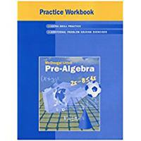Pre-algebra: Practice Book 0618257527 Book Cover