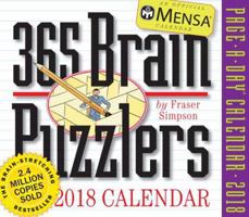 Mensa 365 Brain Puzzlers Page-A-Day Calendar 2018 0761193456 Book Cover