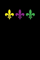 Fleur-de-lis: Mardi Gras Notebook | Cool Carnival Shrove Tuesday Journal New Orleans Festival Mini Notepad (6"X9") 1661489834 Book Cover