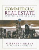 Commercial Real Estate Analysis and Investments 0324136765 Book Cover