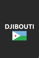 Djibouti: Flag Country Africa African Stylish Sketchbook Journal for Drawing, Sketching, Doodling, & Painting Art Book 6x9 Inches 120 Pages Gift 1660813468 Book Cover