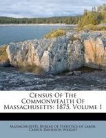 Census of the Commonwealth of Massachusetts 1875 Volume 1. Population and Social Statistics 1343951011 Book Cover