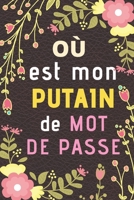 Où est mon PUTAIN de MOT DE PASSE: Carnet de mots de passe et organiseur de codes web / Internet | journal de bord, registre, répertoire, livre de mots de passe 167669319X Book Cover