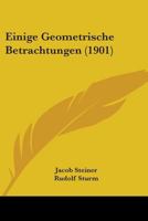 Einige Geometrische Betrachtungen 1104051710 Book Cover