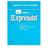 ?Expr?sate!: Cuaderno de Actividades Student Edition Level 1b 0030743710 Book Cover