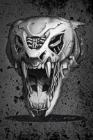 Mechanical Tiger Skull : Bullet Journal * Dotted * Notebook Size 6 X 9 Inches * 120 Pages * Original FD-DESIGN 1657510433 Book Cover