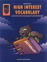 High Interest Vocabulary, Grades 5-8: Activities for Enrichment and Extension 1885111819 Book Cover