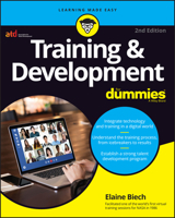 Training & Development For Dummies (For Dummies 1119896002 Book Cover