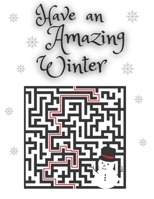 Have an Amazing Winter: Maze Book Activity For Everyone Super Tasks For The Family Easy Medium Hard Mazes For Teen, Adults B08MSHCLWR Book Cover