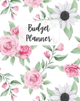 Budget Planner: Monthly Budget Journal, Weekly Expense Tracker, Bill Organizer, Finance Planner, Undated (Start Anytime) Pink Watercolor Floral 170400487X Book Cover