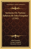 Sermons on Various Subjects 3337160808 Book Cover