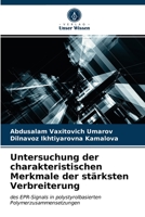 Untersuchung der charakteristischen Merkmale der stärksten Verbreiterung 6203251356 Book Cover