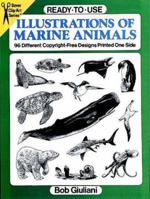 Ready-to-Use Illustrations of Marine Animals: 96 Different Copyright-Free Designs Printed One Side 0486284786 Book Cover