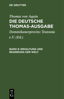 Erhaltung und Regierung der Welt 3112658574 Book Cover