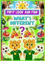 What's Different?: Spot the Differences Coloring Book with Puzzles for Kids and Toddlers Children's Activity Books with Animals null Book Cover