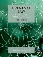 Criminal Law: Text, Cases, and Materials 0198811810 Book Cover