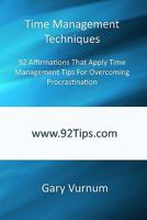 Time Management Techniques 1450543030 Book Cover