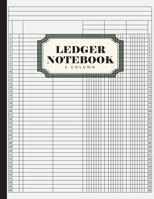 Ledger Notebook: 3 Column Ledger Record Book, Account Book Ledger for Bookkeeping 1081466456 Book Cover