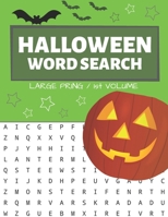 Halloween Word Search: Puzzle Book Large Print - 80 Halloween Puzzles (Edition/Volume 1) 1697774458 Book Cover