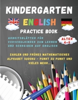Kindergarten - English Practice Book: Arbeitsbl�tter f�r Vorschulkinder zum Lernen und Schreiben auf Englisch null Book Cover