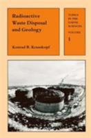 Radioactive Waste Disposal and Geology 9401070342 Book Cover