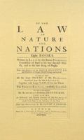 De jure naturae et gentium 0865974861 Book Cover