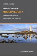 Hanbury & Martin Modern Equity 0414089545 Book Cover