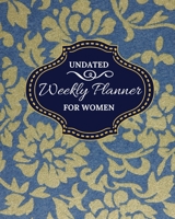Undated Weekly Planner for Women: Undated Daily Weekly Planner 2020, Navy Floral 1675279519 Book Cover
