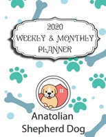 2020 Anatolian Shepherd Dog Planner: Weekly & Monthly with Password list, Journal calendar for Anatolian Shepherd Dog owner,8.5x11: 2020 Planner /Journal Gift,135 pages, 8.5x11, Soft cover, Mate Finis 1673912516 Book Cover