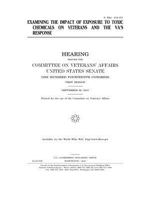 Examining the Impact of Exposure to Toxic Chemicals on Veterans 1542875358 Book Cover