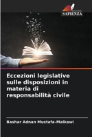 Eccezioni legislative sulle disposizioni in materia di responsabilità civile 6207367510 Book Cover