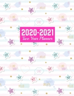 2020-2021 Two Year Planner: Daily Weekly Monthly 2020-2021 Planner Organizer, Agenda, Schedule and To Do List Journal Art Cover 00023187 1712931504 Book Cover