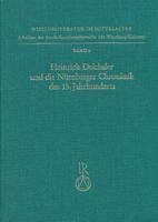 Heinrich Deichsler Und Die Nurnberger Chronistik Des 15. Jahrhunderts 3882265035 Book Cover
