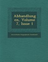 Abhandlungen, Volume 7, Issue 1 1249945070 Book Cover