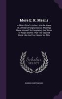 More E.K. Means 1014373174 Book Cover