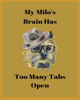 My Milo's Brain Has Too Many Tabs Open: Handwriting Workbook For Kids, practicing Letters, Words, Sentences. 169566275X Book Cover