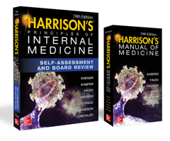 Harrison's Principles of Internal Medicine Self-Assessment and Board Review, 19th Edition and Harrison's Manual of Medicine 19th Edition Val Pak 1260128873 Book Cover