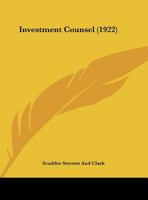 Investment counsel 1104183196 Book Cover