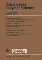 Liquid Crystal Polymers II/III 3662159708 Book Cover