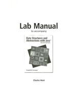 Lab Manual to Accompany Data Structures & Abstractions with Java 0136156193 Book Cover