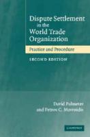 Dispute Settlement in the World Trade Organization: Practice and Procedure 1108820913 Book Cover